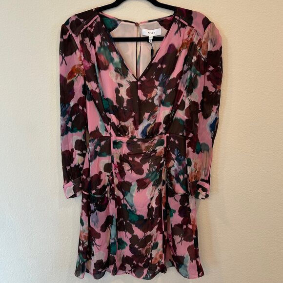 REISS "Josephine" Floral Printed Midi Dress NWT - Picture 8 of 16
